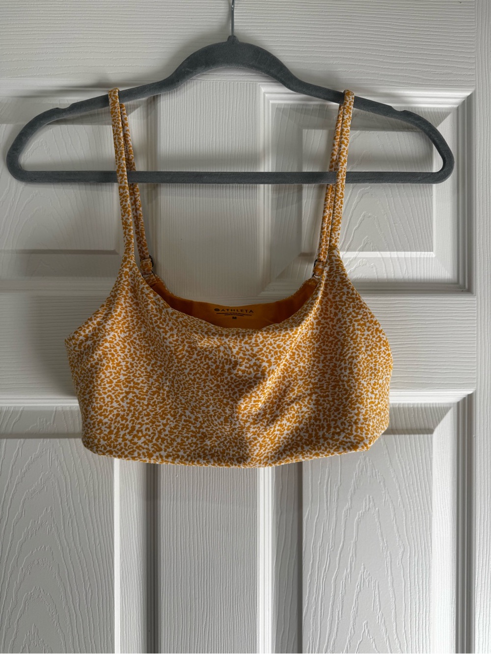 Athleta Yellow Floral-Print Bralette Tank